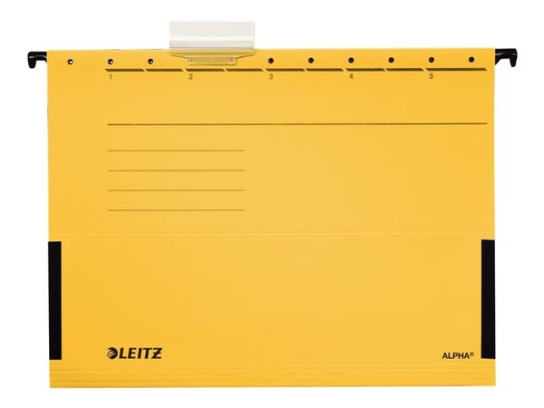Leitz ALPHA - Hengefil - for A4 (210 x 297 mm) - gul