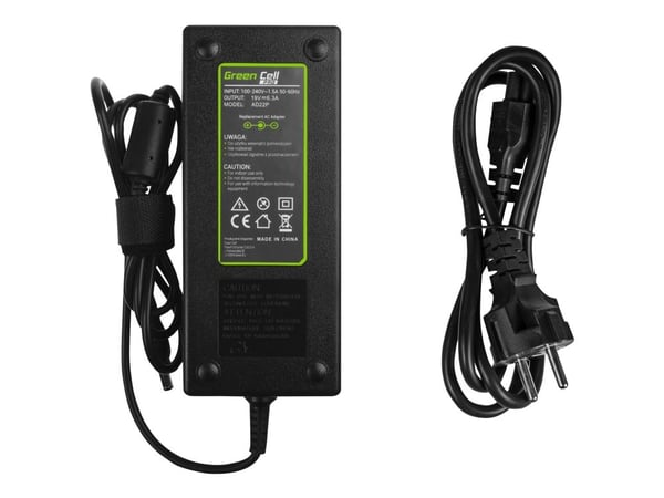 Green Cell PRO - Strømadapter - AC - 120 watt - svart - for Toshiba Satellite A200, A300, A350D, A500, A505, A660, L300D, L350