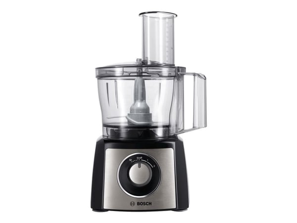 Bosch MultiTalent 3 MCM3401M - Kjøkkenmaskin - 800 W - børstet rustfritt stål / svart