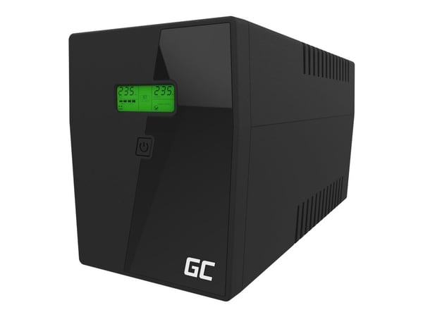 Green Cell Micropower - UPS - AC 220/230/240 V - 1200 watt - 2000 VA - 9 Ah - USB - utgangskontakter: 4