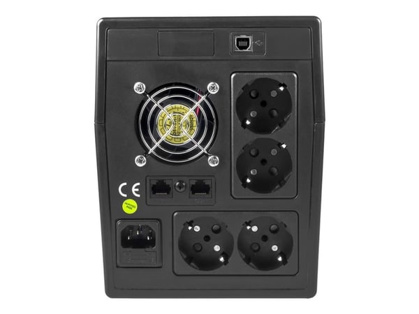 Green Cell Micropower - UPS - AC 220/230/240 V - 1200 watt - 2000 VA - 9 Ah - USB - utgangskontakter: 4