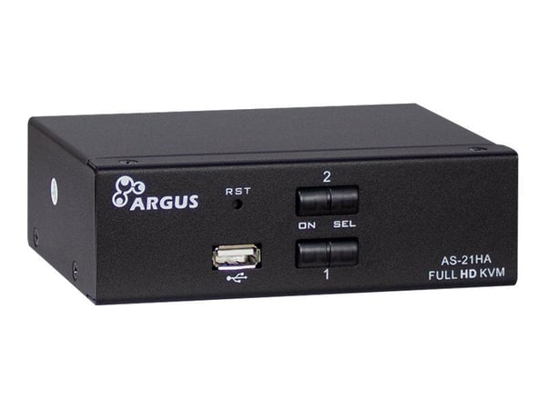 Argus KVM AS-21HA - KVM / audio-kytkin - 2 x KVM / audio - työpöytälaite