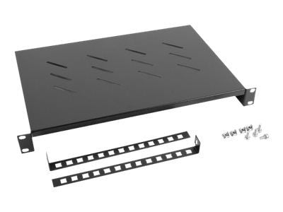 Lanberg - Rack-hylle - RAL 9004, svart - 1U - 19" Lanberg - Rack-hylle - RAL 9004, svart - 1U - 19"