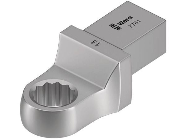 Wera 7781, Torque wrench end fitting, Sølv, 17 mm, 1 stykker, Chromium-Vanadium Steel (Cr-V), 2,8 cm