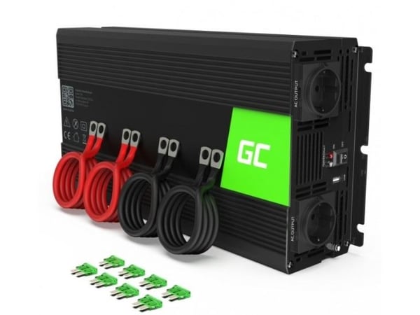 Green Cell INV12, Universell, Automatisk, 12 V, 3000 W, 230 V, DC-to-AC