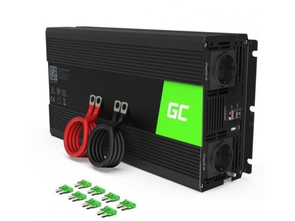 Green Cell INV25, Universell, Automatisk, 12 V, 1500 W, 230 V, DC-to-AC