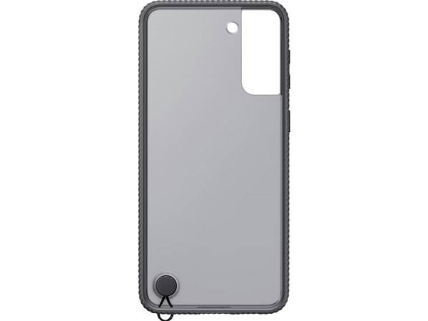 Samsung Clear Protective Cover EF-GG996 - Bagsidecover til mobiltelefon - sort - for Galaxy S21+ 5G