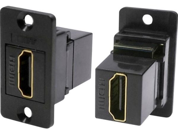 Cliff CP30600GX HDMI-adapter, tilkobling/innfelt, sort, 1 stk