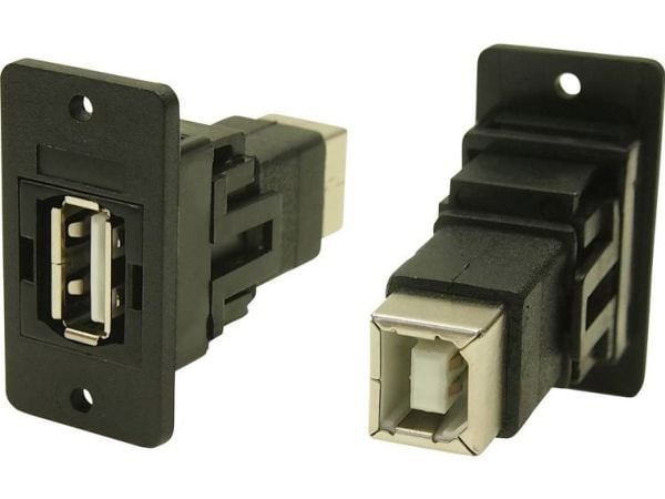 USB-stik Adapter, Tilslutning, indbygning USB-bøsning type A - USB-bøsning type B. CP30609NX Cliff Indhold: 1 stk