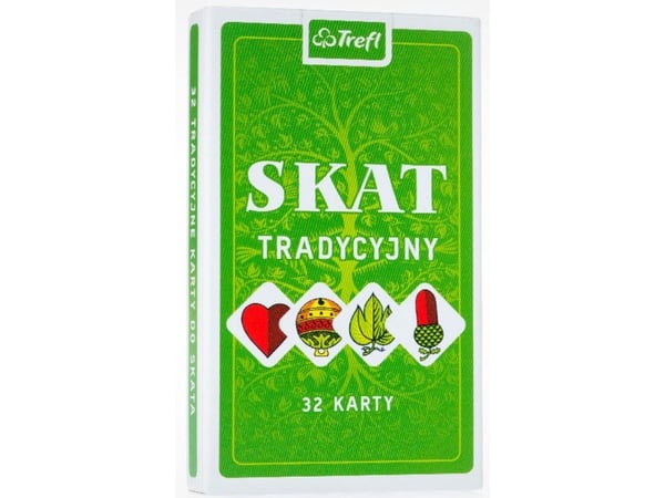 Kortspill - SKAT - tradisjonelt mønster TREFL
