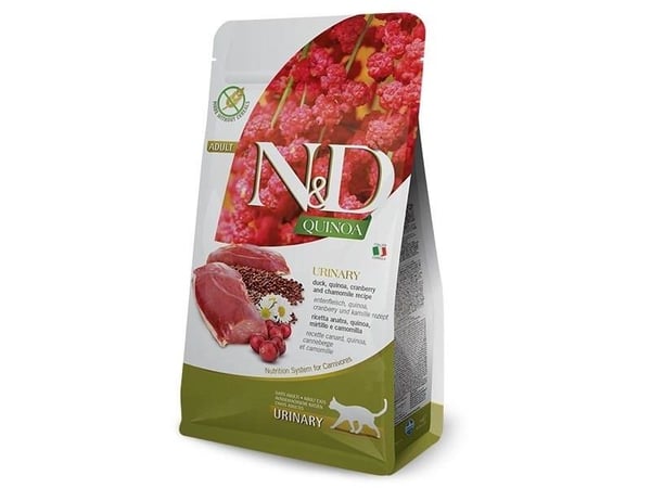 Farmina Pet Food N&D CAT QUINOA URINARY DUCK 5 KG, Voksen, And, 5 kg, Kornfritt, Fri for smakstilsetninger, Antioksidanter medfølger