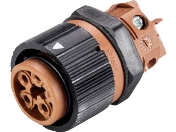 Wieland Electric 46.051.5050.4 rund stikkontakttilkobling, innbygging, totalt antall poler 5, serie (rundstiftforbindelse) RST® MINI