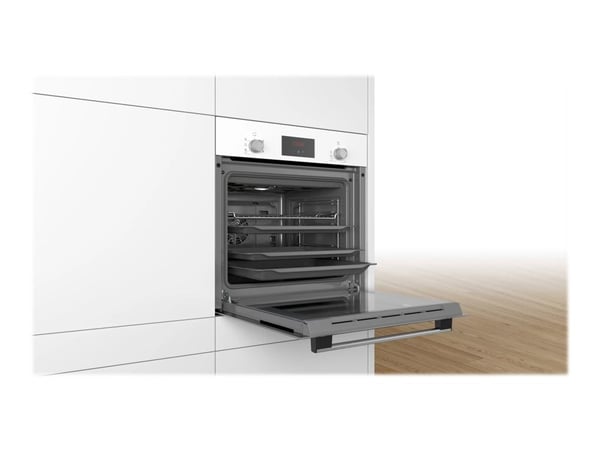 Bosch Serie | 2 HBF113BV1S - Ugn - inbyggd - fördjupning - bredd: 56 cm - djup: 55 cm - höjd: 57.5 cm - Klass A - vit