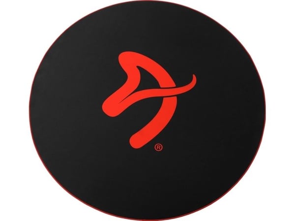Arozzi Zona - Stolmatte for kontor - rund - 121 cm - rød