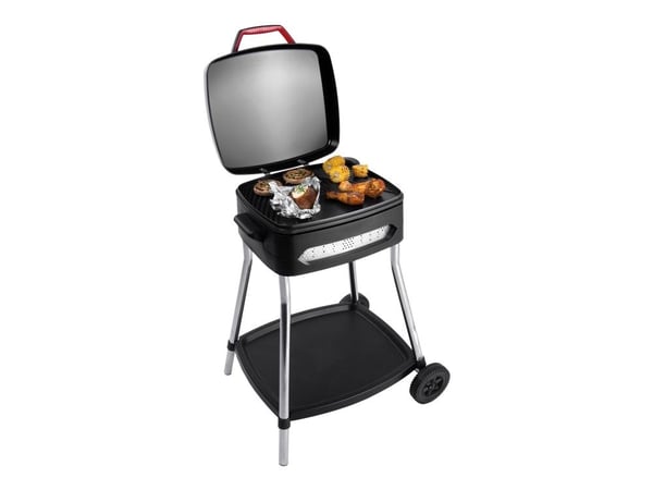 FRITEL Family BBQ 3278 - Utegrill - elektrisk - 1440 kvadratcentimeter - rød/svart