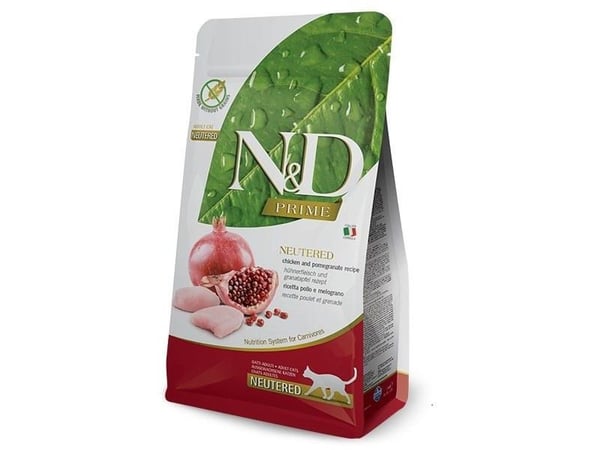 Farmina Pet Food N&D Prime, Vuxen, Kyckling, Granatäpple, 5 kg, Utan spannmål, Utan tillsatser, Antioxidanter ingår