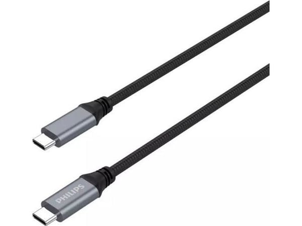 Philips PHIL-DLC5206C/00, 2 m, USB C, USB C, 5 Mbit/s, Musta