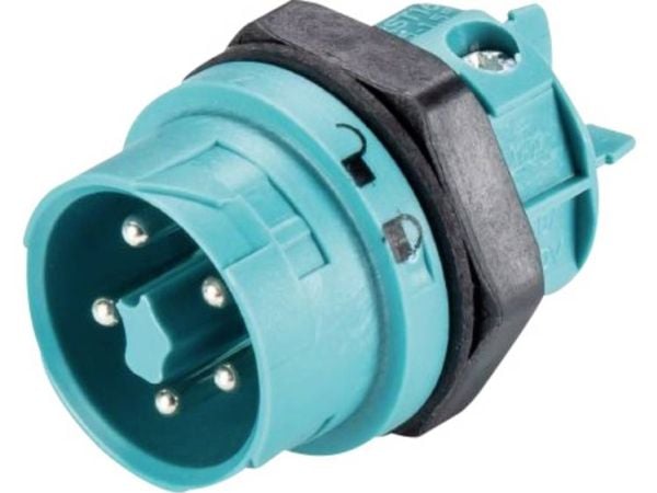 Wieland Electric 46.052.5053.6 rundstik plugg innbygging samlet poltall: 4 + PE serie (rundstikkforbindelse): RST® MINI - 1 stk