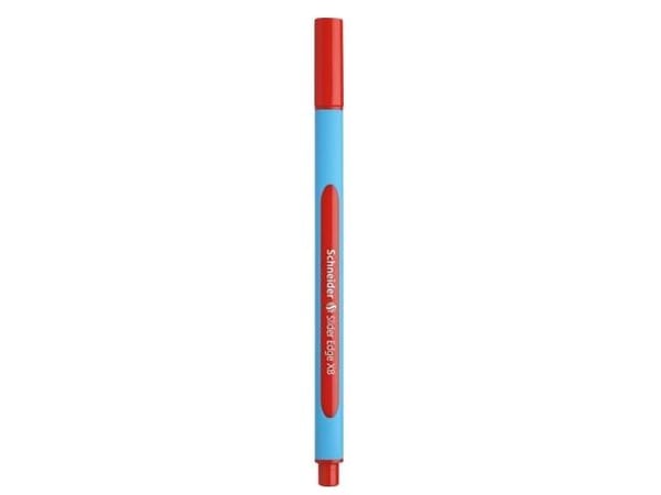 Schneider Slider Edge - Kulepenn - rød - 1.4 mm - ekstra bred