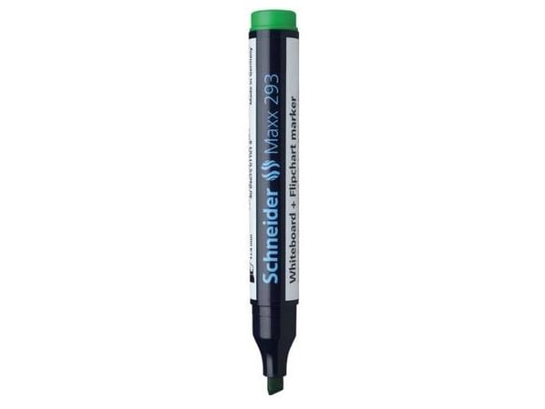 Schneider skriveredskaper Maxx 293, 10 stk, Grøn, Mejselspids, Rund, Mellem, 2 mm