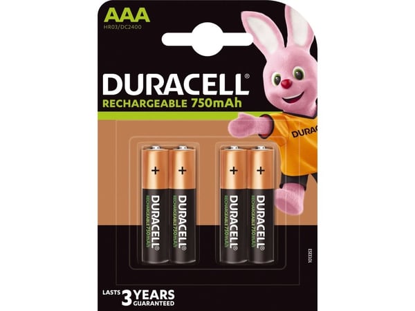 Duracell HR3-B ladattava nikkelimetallihydridi (NiMH) -akku kotiin