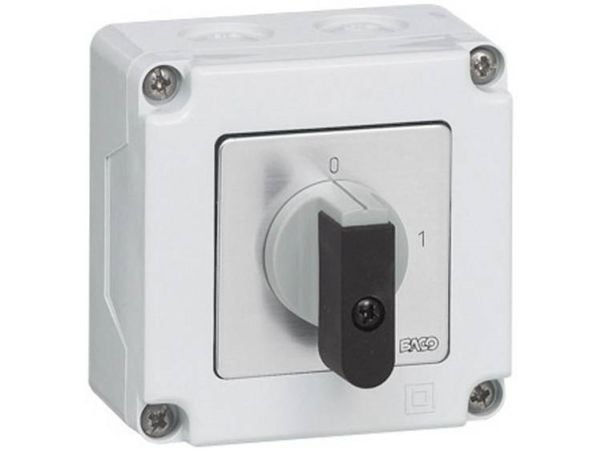 BACO NB02AGQ Kuorman katkaisukytkin 16 A 1 x 90° Harmaa, musta 1 kpl 1 kpl