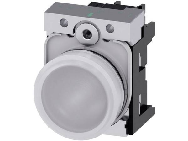 Siemens 3SU1152-6AA60-1AA0, Valkoinen, IP20, CCC, CSA, UL, EAC, CE, 24 V, 2,2 cm