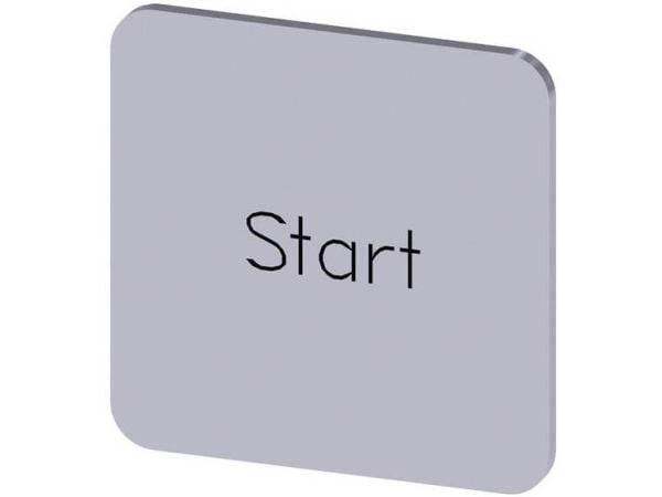 Siemens 3SU1900-0AF81-0DT03SU19000AF810DT0 Bezeichnungs-schild, Silver, 22 mm, 1 g, 22 mm, 22 mm, 1 mm