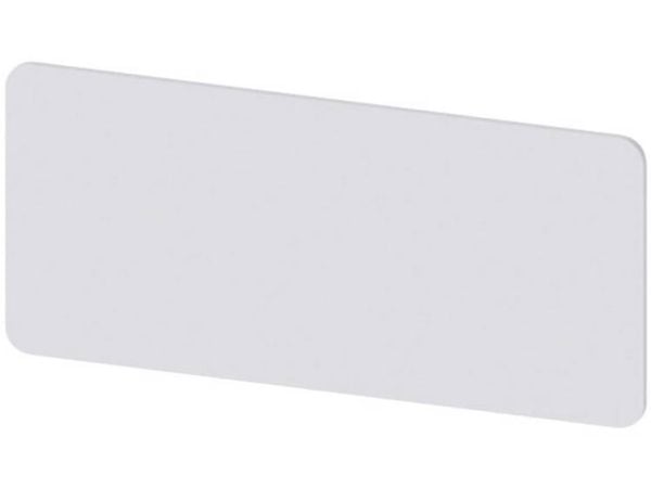 Siemens 3SU1900-0BU81-0AA0 3SU19000BU810AA0 Nimikilpi (S x K) 55 mm x 25 mm ilman hopeaa, musta 10 kpl