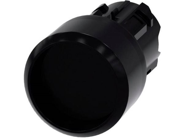 Siemens 3SU1000-0CB10-0AA0 Tryckknapp frontring plast, rund knapp svart 1 st