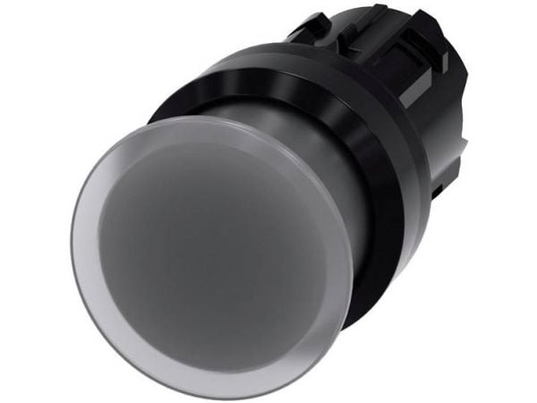 Siemens 3SU1001-1AD70-0AA0 sieni-painonappi, 22 mm, pyöreä, kirkas, 25 g, 145 mm, 90 mm, 40 mm
