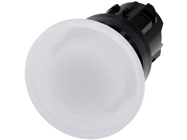Siemens 3SU10011BD600AA0 3SU1001-1BD60-0AA0 Painike Eturengas muovipainike Musta, valkoinen 1 kpl