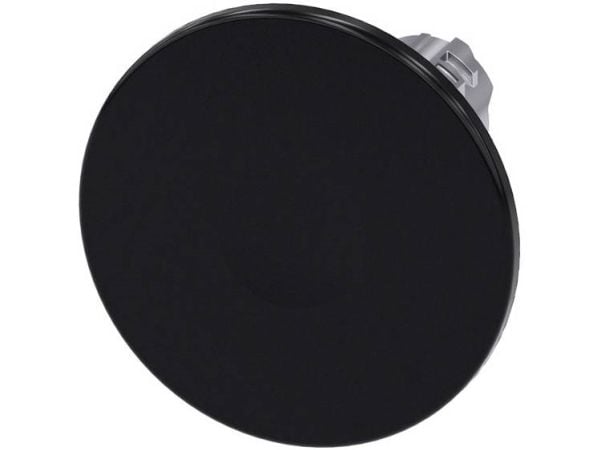 Siemens 3SU10501CD100AA0 3SU1050-1CD10-0AA0 Painike Eturengas metallia, kiiltävä painike hopea, musta 1 kpl 1 kpl