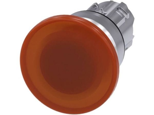 Siemens 3SU1051-1BD00-0AA0 Painike Eturengas metallia, kiiltävä Painike hopea, keltainen 1 kpl