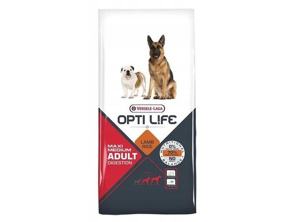 Versele-Laga Adult Digestion Medium & Maxi, Adult (animal), Maxi (26 - 44kg), Keskikokoinen (11 -25 kg), 12,5 kg, Gluteeniton
