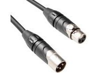 MicroConnect - Ljudförlängningskabel - XLR3 hona till XLR3 hane - 3 m - svart