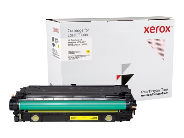 Everyday Keltainen -värikasetti Xeroxilta, HP CE342A/CE272A/CE742A -yhteensopiva, 16000 sivua- (006R04149), 16000 sivua, 16000 sivua, Keltainen, 1 kpl