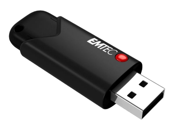 EMTEC B120 Click Secure 3.2 - USB flash-enhet - krypterat - FIPS 140-2 - 64 GB - USB 3.2 Gen 2