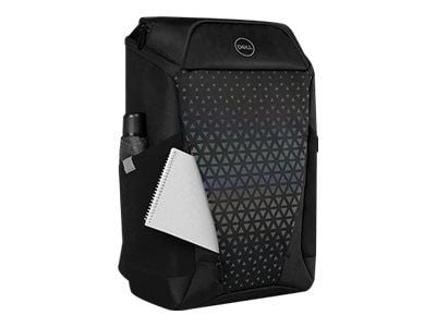 Dell Gaming Backpack 17 - Kannettavan tietokoneen reppu - 17" - musta, sateenkaariheijastimella varustettu etupaneeli