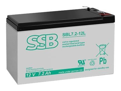 SSB SBL 7.2-12L - UPS-batteri - 1 x batteri - blysyre - 7.2 Ah