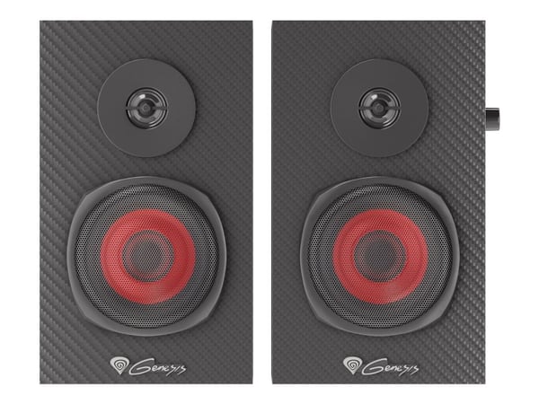 Genesis Helium 200 - Høyttalere - for PC - 20 watt (Total) - toveis - svart, rød