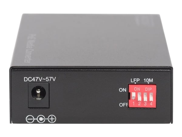 DIGITUS Professional DN-82160 - Fibermedieomformer - 1GbE - 1000Base-LX, 1000Base-T, 100Base-TX, 10Base-T - SC-enkeltmodus / RJ-45 - opp til 20 km ...
