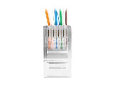 Lanberg PLU-6000EZ, RJ-45, Läpinäkyvä, Cat6, U/UTP (UTP), 100 kpl