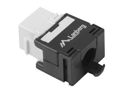 Lanberg KSU6-2000 - Modulinnlegg - CAT 6 - UTP - RJ-45 - hvit, svart