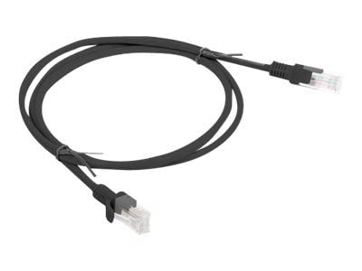 Lanberg - Koblingskabel - RJ-45 (hann) til RJ-45 (hann) - 5.4 mm - UTP - CAT 6 - formstøpt, uten hindringer, flertrådet - svart, RAL 9004