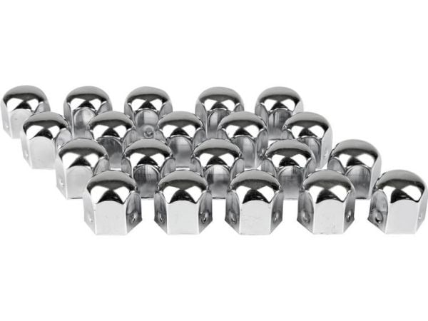 Eufab 15231 hjulboltdeksel passer til 19 mm krom metall