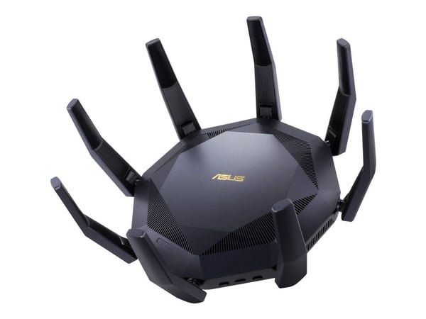 ASUS RT-AX89X - Trådløs ruter 8-portssvitsj - 10GbE - WAN-porter: 2 - Wi-Fi 6 - Dobbeltbånd