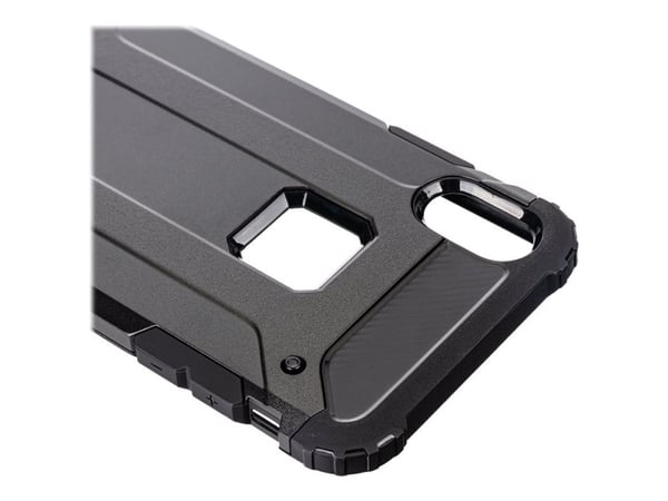X-Shield Hard - Bagsidecover til mobiltelefon - termoplastisk polyuretan (TPU) - sort - for Apple iPhone XS Max