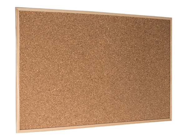 Esselte Korkkitaulu Economy puukehyksillä 60 x 90 cm, Puu, Puu, Korkki, Vaakasuuntaisesti, Standard, 595 mm