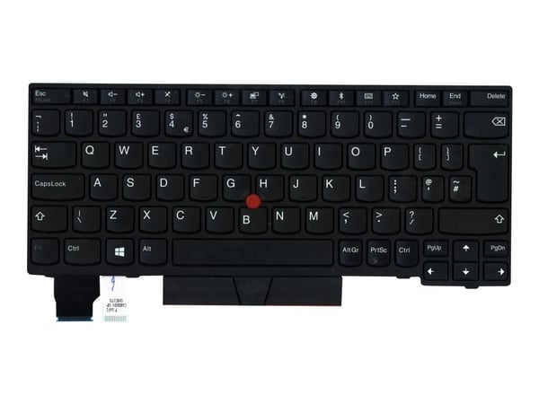 Lite-On - Erstatningstastatur for bærbar PC - med Trackpoint, UltraNav - QWERTY - USA/UK - svart - for ThinkPad A285 20MW, 20MX; X280 20KE, 20KF